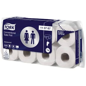 Toilettenpapier Tork T4 Kleinrollen, 2-lag., 64 RL, weiß