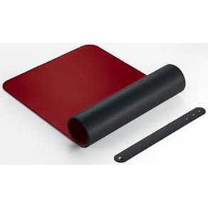 Schreibunterlage Sigel Lederimitat, schwarz/rot