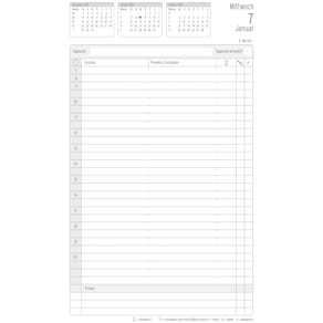 Buchkalender CHRONOPLAN Chronobook, Hardcover, A5, schwarz, 2026