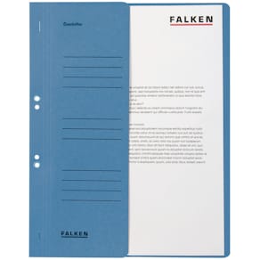 Ösenhefter Falken, 1/2 Deckel, blau