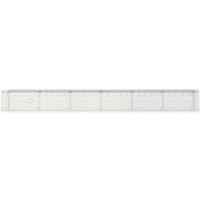 Linjal Tvärgraderad, plast, 20cm