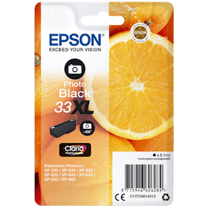 Bläckpatron EPSON C13T33614012 svart