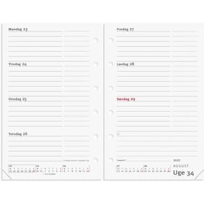 Kalenderrefill Mayland System Mini 2027, 83x134 mm, flerfarvet