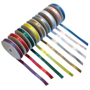 Satinband 10mmx30m gul