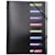 Projektmapp EXACACOMPTA PP-plast A4, 8 fickor, 250ark, svart