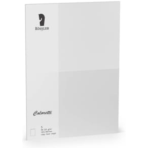 Briefkarte Coloretti HD B6, 5 St., hellgrau