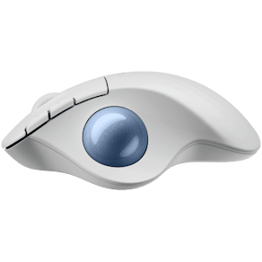ERGO M575S Wireless Trackball, Offwhite (Blue Ball)