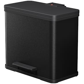 Tret-Abfalleimer Hailo Öko trio Plus L, schwarz, 27 l (3 x 9 l)