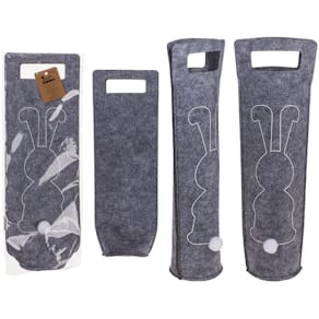 Filz-Weintasche Out of the Blue Osterhase, 15 x 41 x 9 cm