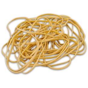 Gummibånd str. 80 brun, 1 kg
