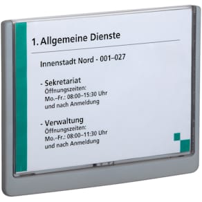 Türschild Durable Click Sign, A5, graphit