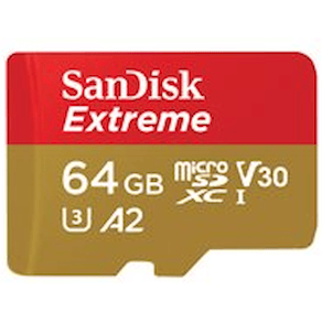 SanDisk Extreme - Flash-minneskort (microSDXC till SD-adapter