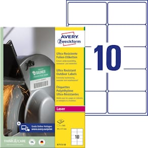 Etikett AVERY Stretch 99x57mm 500/fp