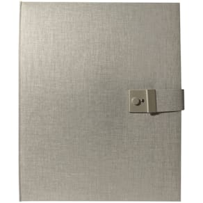 Dokumentenmappe GOLDBUCH Trend, grau, 5 Taschen, Schloss, A4