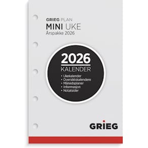 Årspakke GRIEG Mini 2026 uke