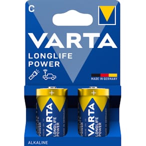 Batterie VARTA Longlife Power C/LR14, 2 Stück, blau