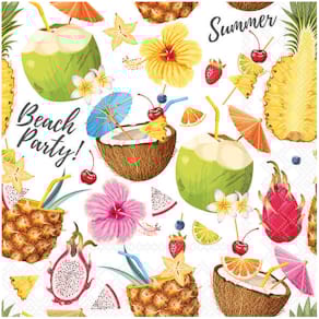 Motivserviette Ambiente Strandparty, 33 x 33 cm