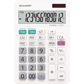 Bureaurekenmachine Sharp EL-334W, wit
