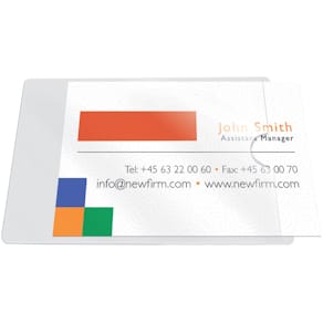 Visitenkartenhülle Q-CONNECT, selbstklebend, 10 St.