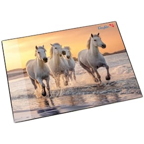 Schreibunterlage Läufer Motivposter, Pferd am Strand, 40 x 53 cm