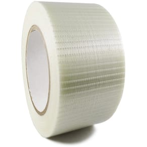 Glasfibertape, Krydsarmeret, 25 mm x 50.00 m, samlet tykkelse