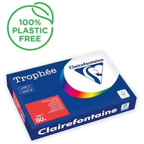 Kopieringspapper TROPHEÉ A3 80g Röd 500/FP