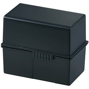 Karteikasten HAN Plastik, DIN A6 quer, schwarz