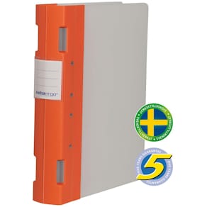Gaffelpärm Plast KEBAErgo A4 Korall/Natur, 55mm