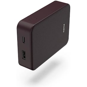 Powerbank 10000mAh USB-C+A Plommon