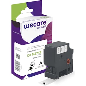 Märkband Wecare D1 24mm sv/vit