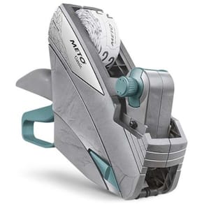 Prismærkepistol Meto Classic S626, 1 linje/6 tegn, neonrød 1 stk