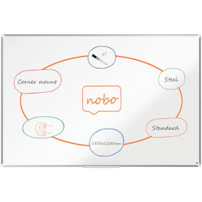 Whiteboard NOBO premium stål 180x120cm