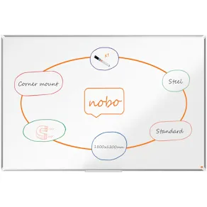 Whiteboard NOBO premium stål 180x120cm