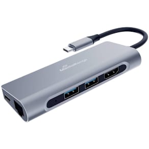 USB-C-Hub MediaRange, 1:6, silber