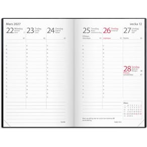 Burde Kalender Prestige 2027 skinn svart