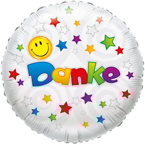 Folienballon KARALOON Danke Smile, bunt, 46 cm