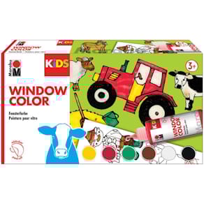 Window-Color-Set Marabu Kids Farmer, 10-tlg.