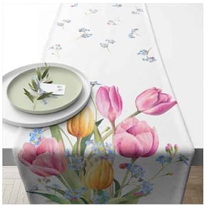 Tischläufer AMBIENTE Tulpis, 40x150 cm, bunt, Baumwolle