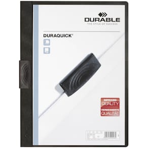 Klämmapp Duraquick A4 svart
