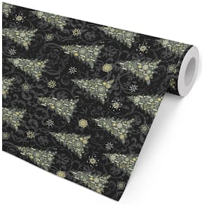 Julpapper Gold tree 57cmx154m