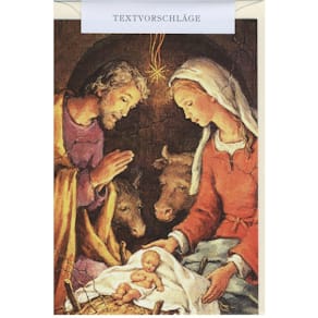 Weihnachtskarte ohne Text, Heilig