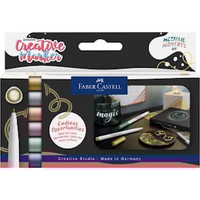 Fiberpenna FABER CASTELL Metallics 6/fp