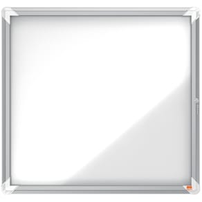 Buitenvitrine Nobo Premium Plus, draaideur met slot, magnetisch