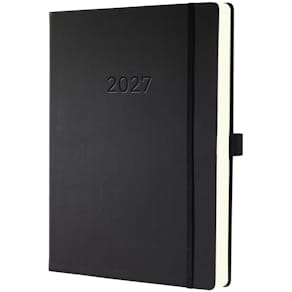 Buchkalender Sigel Conceptum 2027, A4+, schwarz
