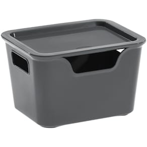 Ablagebox CEP Bella, 1,9 l, mit Deckel, anthrazit