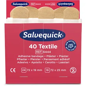 Plåster SALVEQUICK refill textil 40/fp
