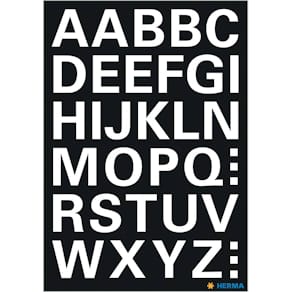 Buchstabenetiketten HERMA A-Z, weiß
