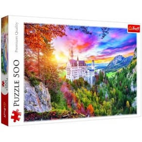 Puzzle Trefl Blick auf Neuschwanstein, 500 Teile