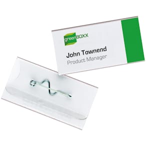 Namensschild Durable, 100 Stück, 30 x 60 mm