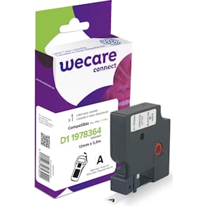 Märkband Wecare D1X 12mm sv/vi